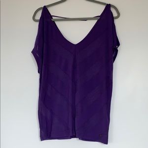 Purple Guess Brand Sheer Tank Top